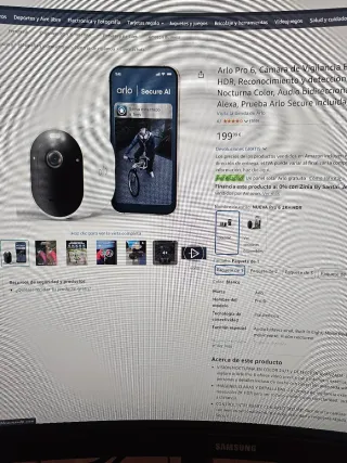 Arlo Pro 6 Camara 2K