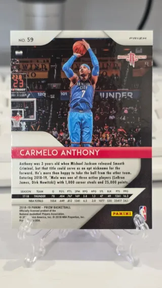 Cromos Carmelo Anthony NBA Upper Deck Panini Fleer
