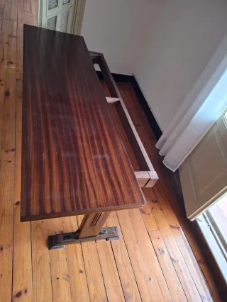 Mesa auxiliar madera fuerte plegable