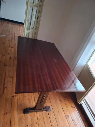 Mesa auxiliar madera fuerte plegable