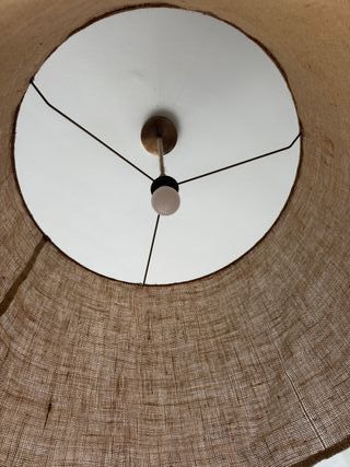 Lámpara de techo Zara Home tela y yute