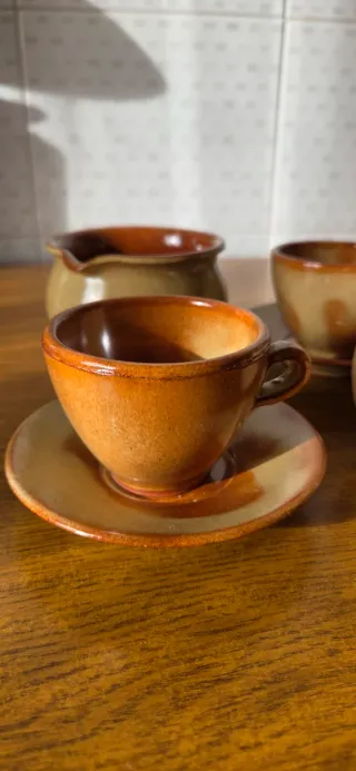 Set caffè ceramica terracotta
