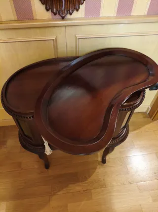 Mueble Bar Vitrina Madera Clásico