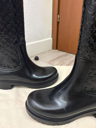 Stivali Louis Vuitton neri monogram