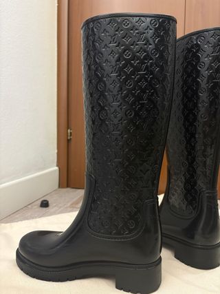 Stivali Louis Vuitton neri monogram