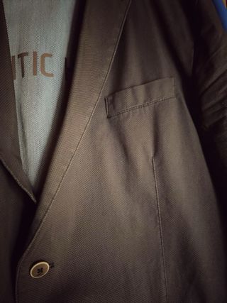 Americana hombre gris/marrón