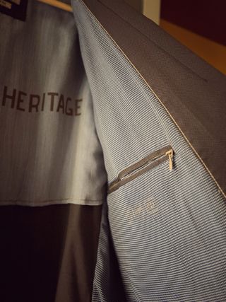 Americana hombre gris/marrón