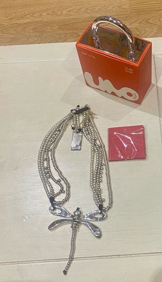 Collar Uno de 50 libélula plata