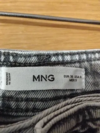 Pantalones vaqueros anchos Mango