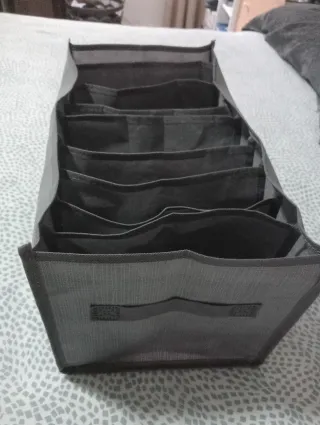 Organizador de tela para armarios gris