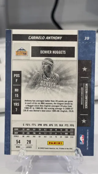 Cromos Carmelo Anthony NBA Upper Deck Panini Fleer