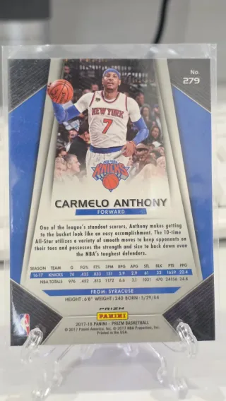 Cromos Carmelo Anthony NBA Upper Deck Panini Fleer
