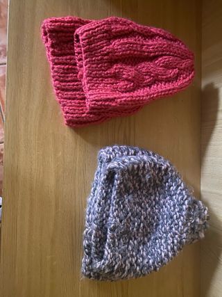 Gorros de lana para niña hechos a mano
