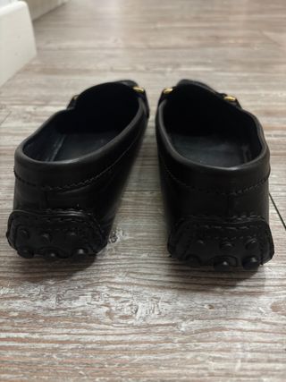 Mocassini Louis Vuitton Pelle Nera Oro