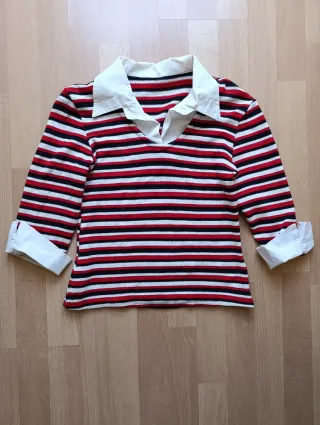 Jersey rayas cuello y puños S/M