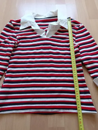 Jersey rayas cuello y puños S/M