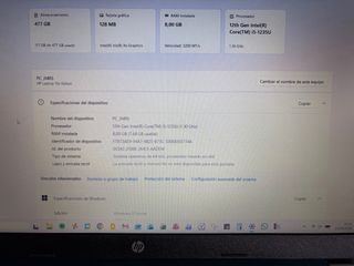 HP Intel i5 8GB RAM 512GB SSD