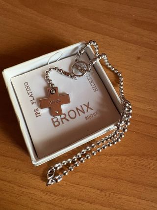 Collana Bronx con ciondolo a croce