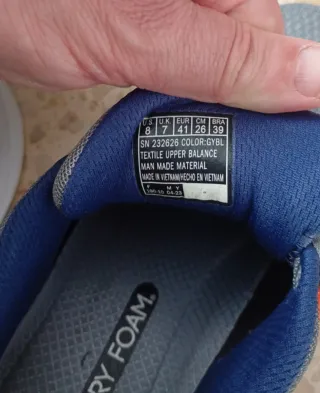 Zapatillas Skechers Gris y Azul