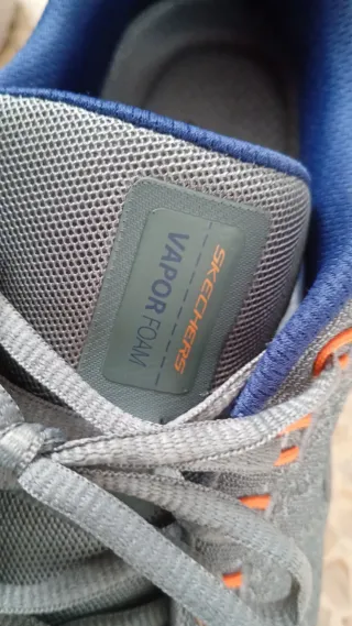 Zapatillas Skechers Gris y Azul