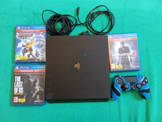 PS4 1TB Negra + 3 Juegos + Mando