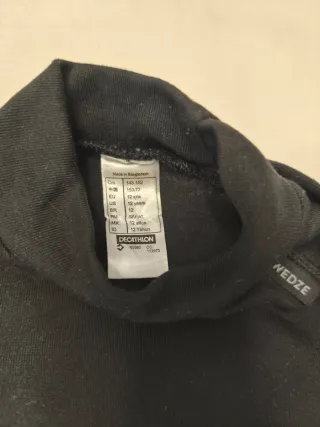 Camiseta térmica Decathlon niño/a ski talla 12