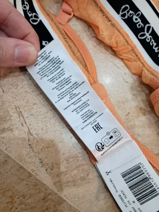 Sujetador Pepe Jeans naranja sin estrenar.