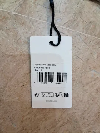 Sujetador Pepe Jeans naranja sin estrenar.
