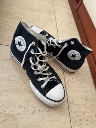 Converse caña alta negras