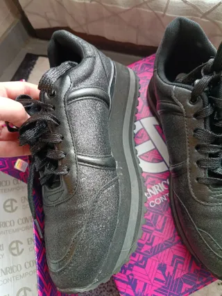 Scarpe Enrico Coveri nere glitter