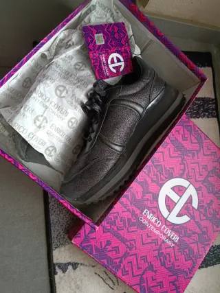 Scarpe Enrico Coveri nere glitter