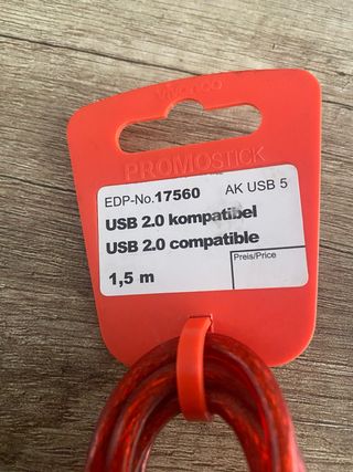 Cable USB 2.0 Vivendo 1.5m