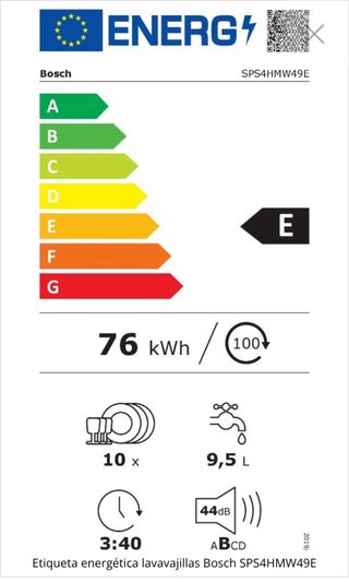 Lavavajillas Bosch SPS4HM49E