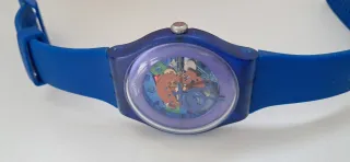 Reloj Swatch Swiss Azul y Rojo
