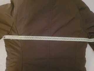 Max Mara Piumino Marrone con collo in  Pelliccia