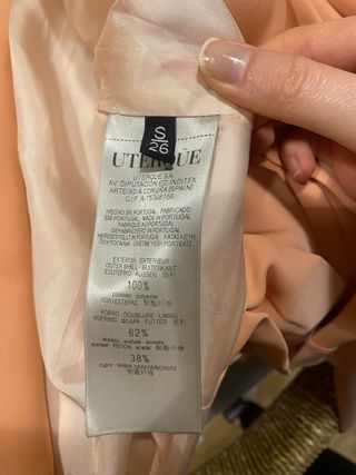 Americana Uterque Naranja con Pliegues