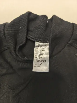 Camiseta Térmica Ski Niña Decathlon Negra Talla 8