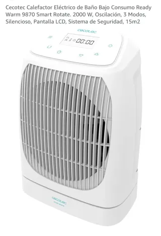 Cecotec Calefactor Eléctrico 9870 Smart Rotate