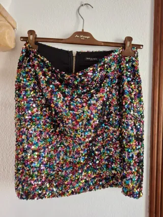 Chaqueta lentejuelas multicolor Drôle de Copine