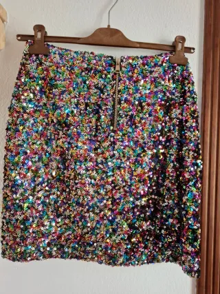 Chaqueta lentejuelas multicolor Drôle de Copine