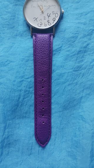 Reloj Morado Whatever I'm Late Anyway