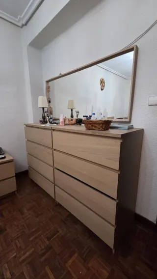 Cómoda de madera 4 cajones