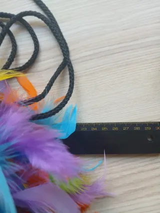 Bolso de fiesta con plumas