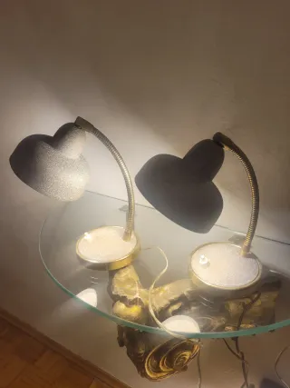 Coppia Lampade Scrivania Anni '60