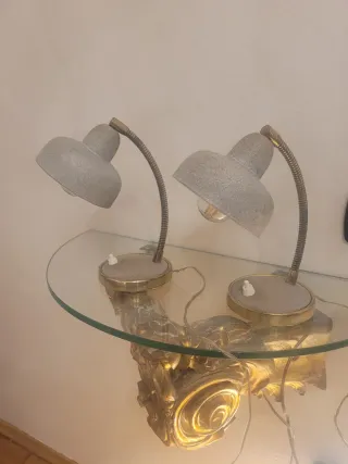 Coppia Lampade Scrivania Anni '60