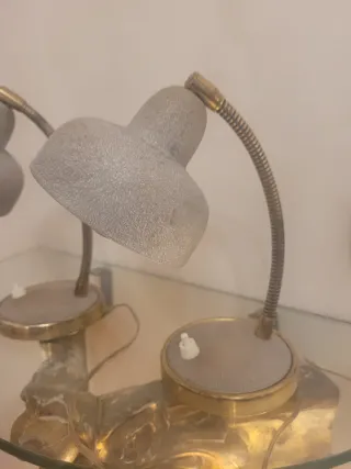 Coppia Lampade Scrivania Anni '60