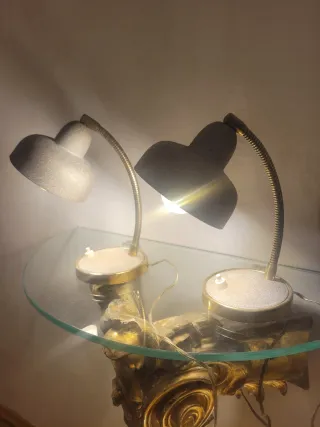 Coppia Lampade Scrivania Anni '60