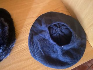 Conjunto gorro, bufanda y guantes azul marino