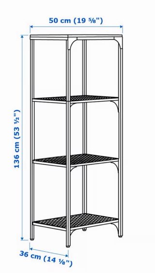 Estantería IKEA FJÄLLBO Negra y Madera