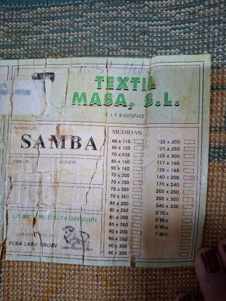 Alfombra de lana 140x200